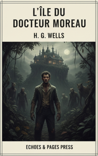Portada del libro «L'Île du docteur Moreau», de H. G. Wells