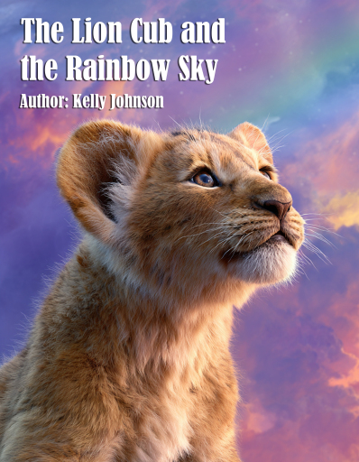Portada del libro «The Lion Cub and the Rainbow Sky», de Kelly Johnson