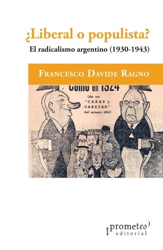 Portada del libro «Liberal o populista?», de Francesco Davide Ragno