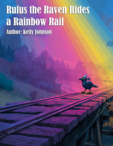Rufus the Raven Rides a Rainbow Rail