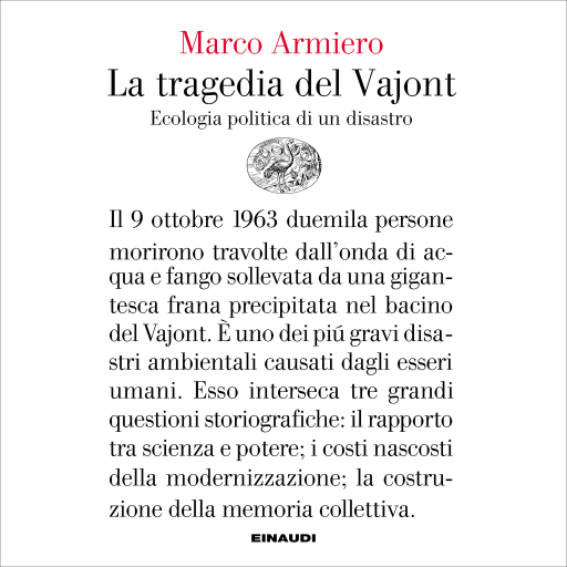 Portada del audiolibro «La tragedia del Vajont», de Marco Armiero