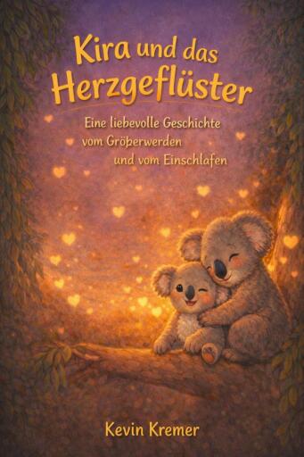 Portada del libro «Kira und das Herzgeflüster - Eine liebevolle Geschichte vom Größerwerden und vom Einschlafen», de Kevin Kremer