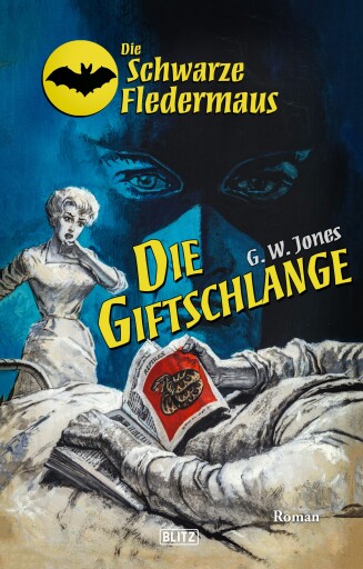 Portada del libro «Die Schwarze Fledermaus 49: Die Giftschlange», de G.W. Jones
