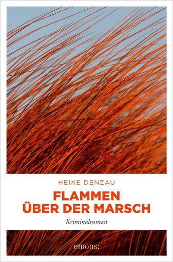 Portada del libro «Flammen über der Marsch», de Heike Denzau