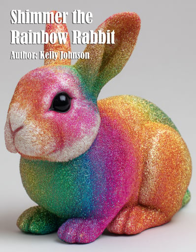 Portada del libro «Shimmer the Rainbow Rabbit», de Kelly Johnson