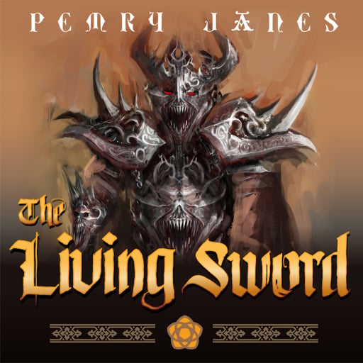 Portada del audiolibro «The Living Sword», de Pemry Janes