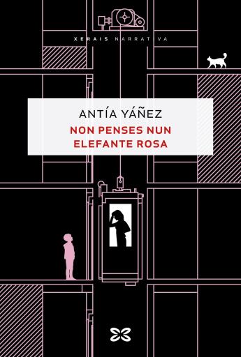 Portada del libro «Non penses nun elefante rosa», de Antía Yañez