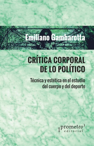 Portada del libro «Crítica corporal de lo político»