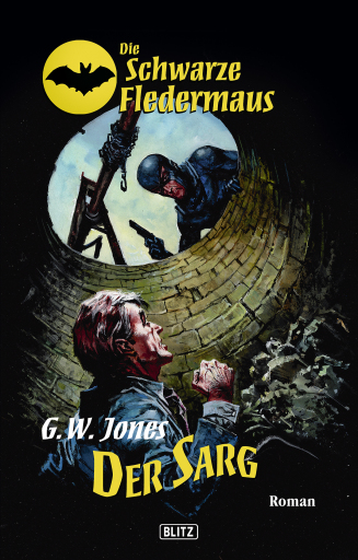 Portada del libro «Die schwarze Fledermaus 02: Der Sarg», de G.W. Jones