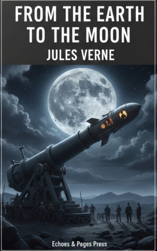 Portada del libro «From the Earth to the Moon», de Jules Verne