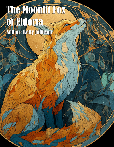 Portada del libro «The Moonlit Fox of Eldoria», de Kelly Johnson