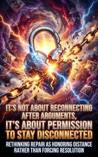 It's Not About Reconnecting After Arguments, It's About Permission to Stay Disconnected