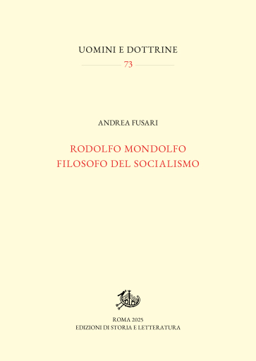 Rodolfo Mondolfo filosofo del socialismo