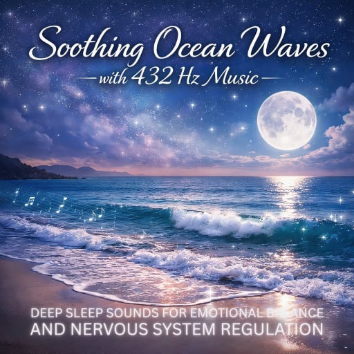 Soothing Ocean Waves with 432 Hz Music /// All Night Sleep Soundscapes