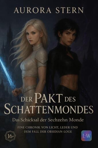 Portada del libro «Der Pakt des Schattenmondes - Das Schicksal der Sechzehn Monde "Eine Chronik von Licht, Leder und dem Fall der Obsidian-Loge"», de Aurora Stern
