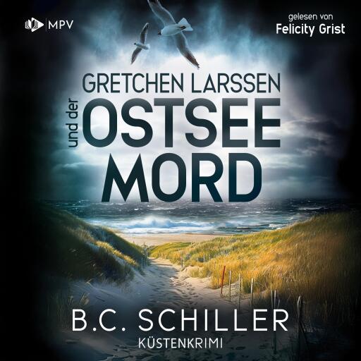 Portada del audiolibro «Gretchen Larssen und der Ostseemord», de B. C. Schiller