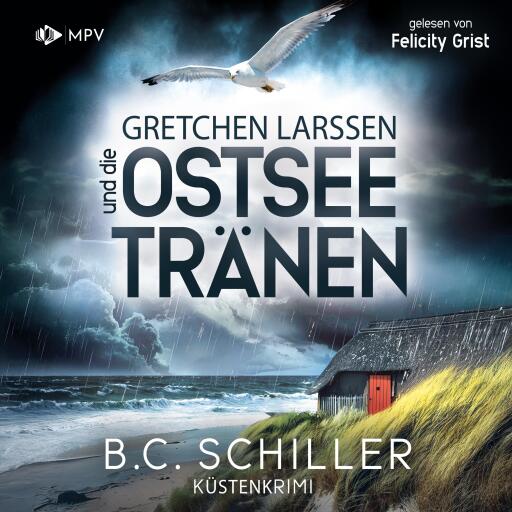 Portada del audiolibro «Gretchen Larssen und die Ostseetränen», de B. C. Schiller