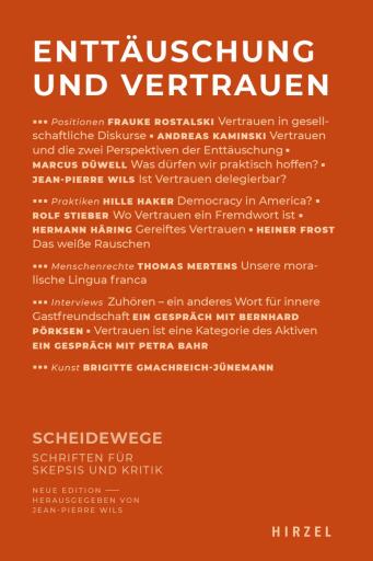 Portada del libro «Enttäuschung und Vertrauen»