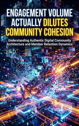 Engagement Volume Actually Dilutes Community Cohesion