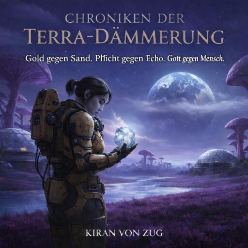 Portada del libro «Chroniken der Terra-Dämmerung - Blut der Sterne und die Stille der Götter», de Kiran von Zug