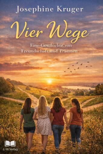 Portada del libro «Vier Wege - Eine Geschichte von Freundschaft und Träumen», de Josephine Kruger