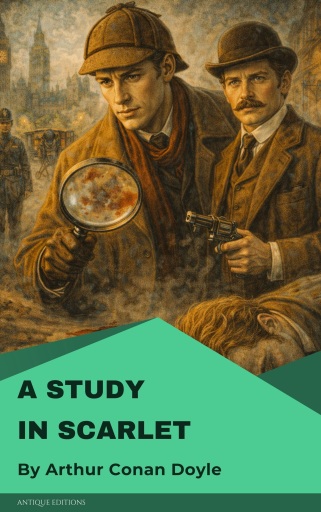 Portada del libro «A Study in Scarlet», de Arthur Conan Doyle