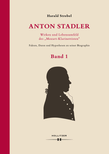 Portada del libro «Anton Stadler: Wirken und Lebensumfeld des "Mozart-Klarinettisten"», de Harald Strebel