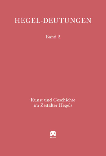 Portada del libro «Kunst und Geschichte im Zeitalter Hegels»