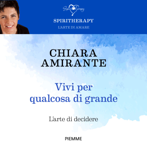 Portada del audiolibro «Vivi per qualcosa di grande», de Amirante Chiara