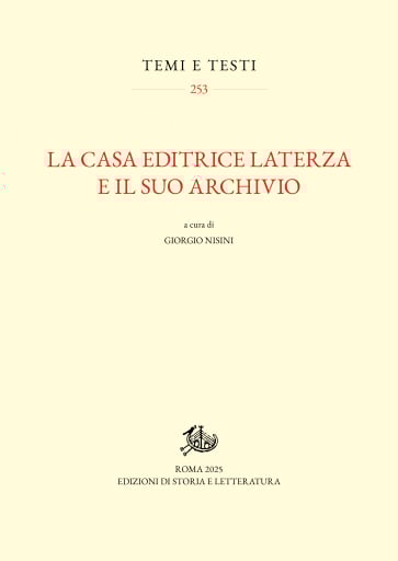 La Casa Editrice Laterza e il suo archivio