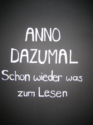Portada del libro «Schon wieder was zum Lesen», de Anno Dazumal
