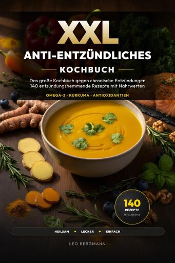Portada del libro «XXL Anti-Entzündliches Kochbuch für Senioren», de Leo Bergmann
