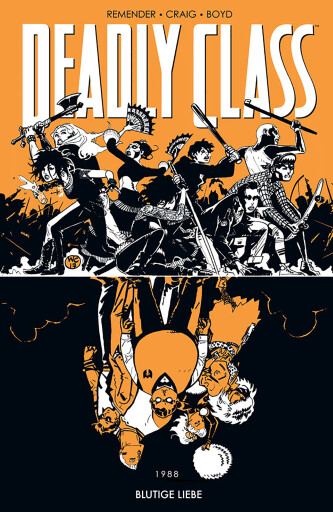 Portada del libro «Deadly Class 7: Blutige Liebe», de Rick Remender