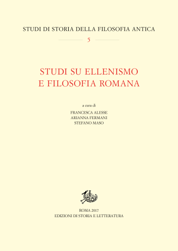Studi su ellenismo e filosofia romana