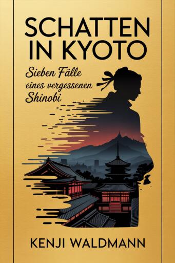Portada del libro «Schatten in Kyoto», de Kenji Waldmann