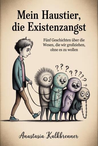 Portada del libro «Mein Haustier, die Existenzangst», de Anastasia Kalkbrenner
