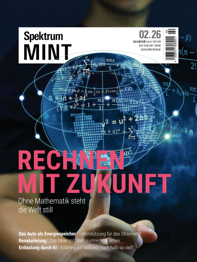 Portada del libro «Spektrum MINT 2/2026 - Rechnen mit Zukunft»