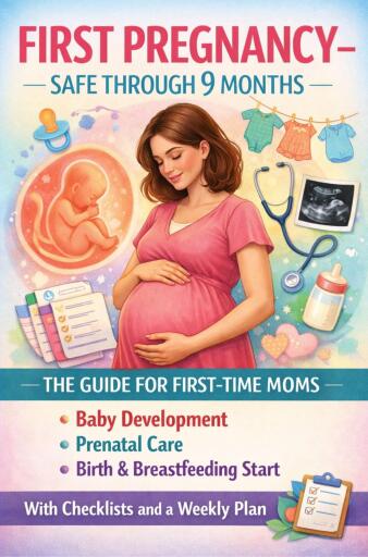 FIRST PREGNANCY – SAFE THROUGH 9 MONTHS: THE GUIDE FOR FIRST-TIME MOMS  Baby Development, Prenatal Care, Birth & Breastfeeding Start
