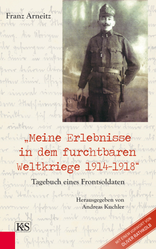 Portada del libro «Meine Erlebnisse in dem furchtbaren Weltkriege 1914-1918», de Franz Arneitz