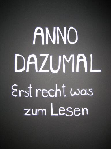 Portada del libro «Erst recht was zum Lesen», de Anno Dazumal