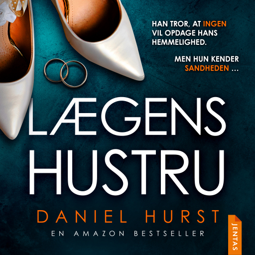 Portada del audiolibro «Lægens hustru», de Daniel Hurst