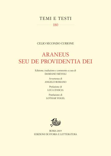 Araneus seu de Providentia Dei