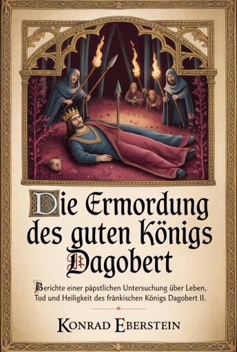 Portada del libro «Die Ermordung des guten Königs Dagobert», de Konrad Eberstein