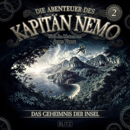 Portada del audiolibro «Die Abenteuer des Kapitän Nemo - Folge 2: Das Geheimnis der Insel», de Anton Serkalow, Jules Verne