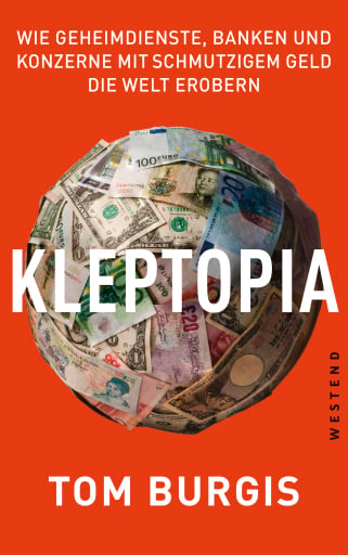 Portada del libro «Kleptopia», de Tom Burgis