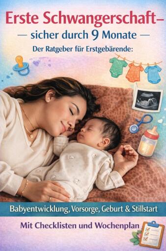 ERSTE SCHWANGERSCHAFT – SICHER DURCH 9 MONATE DER RATGEBER FÜR ERSTGEBÄRENDE Babyentwicklung, Vorsorge, Geburt & Stillstart