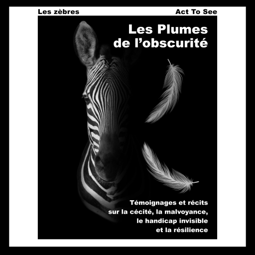 Portada del audiolibro «Les Plumes de l'obscurité», de Les zèbres Act To see
