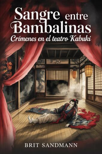 Portada del libro «Sangre entre bambalinas», de Brit Sandmann