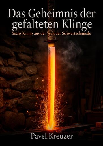 Portada del libro «Das Geheimnis der gefalteten Klinge», de Pavel Kreuzer