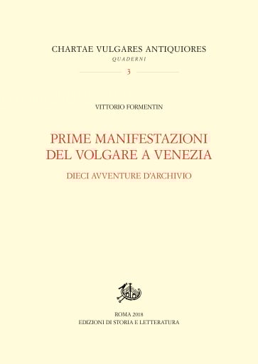 Prime manifestazioni del volgare a Venezia